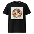 Black T-shirt Stained Glass Fouquet Mucha IX Premium