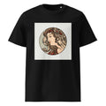 Black T-shirt Stained Glass Fouquet Mucha V Premium