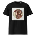 Black T-shirt Stained Glass Fouquet Mucha VII Premium