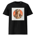 Black T-shirt Stained Glass Fouquet Mucha VIII Premium