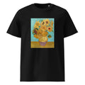Black T-shirt Vincent Van Gogh S Vase With Twelve Sunflowers Famous Painting Premium