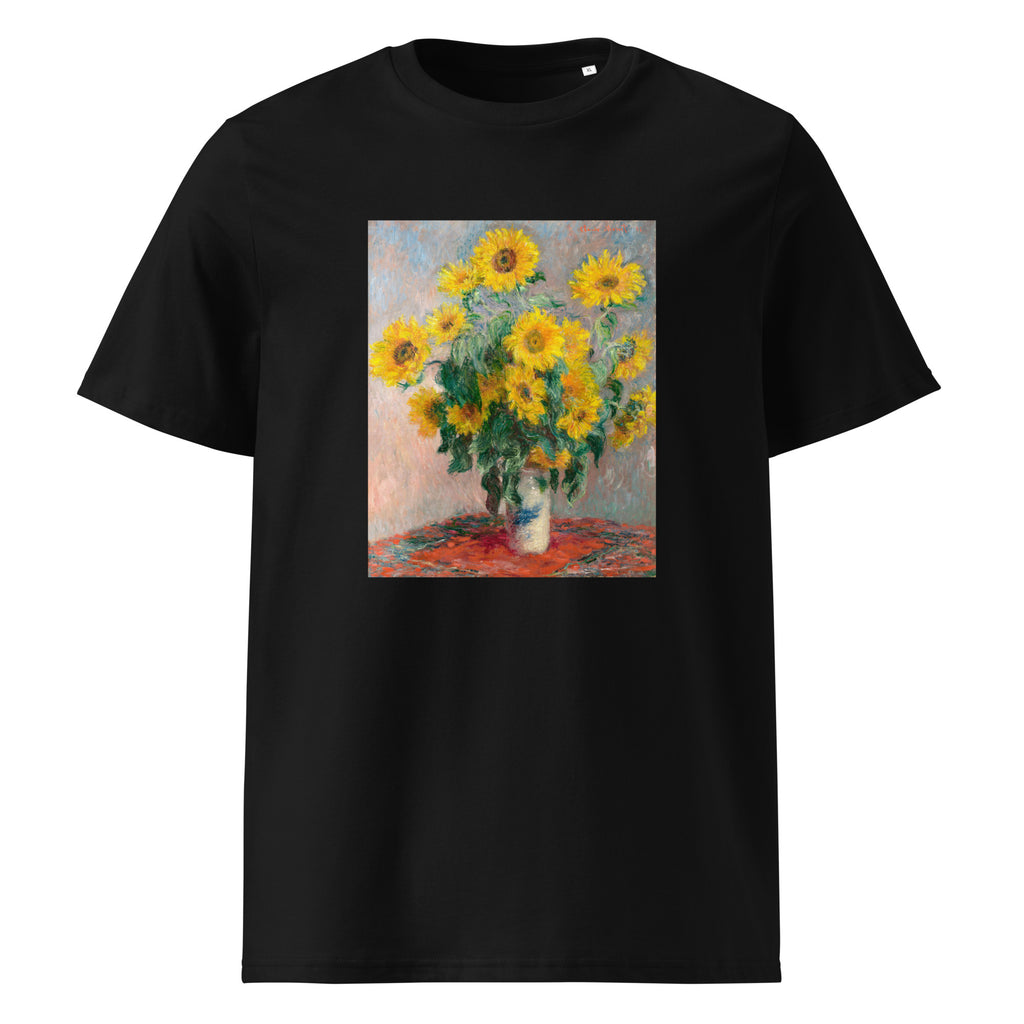 Black T-shirt Bouquet Of Sunflowers Premium