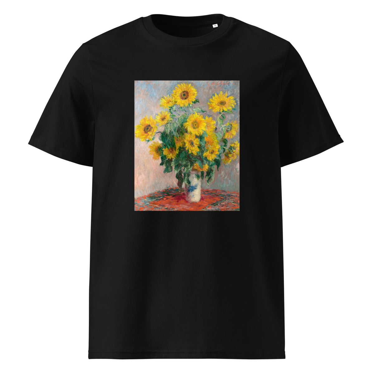 Black T-shirt Bouquet Of Sunflowers Premium