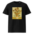 Black T-shirt Vincent Van Gogh S Sunflowers Famous Still Life Painting Premium