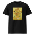 Black T-shirt Vincent Van Gogh S Sunflowers Famous Painting Premium
