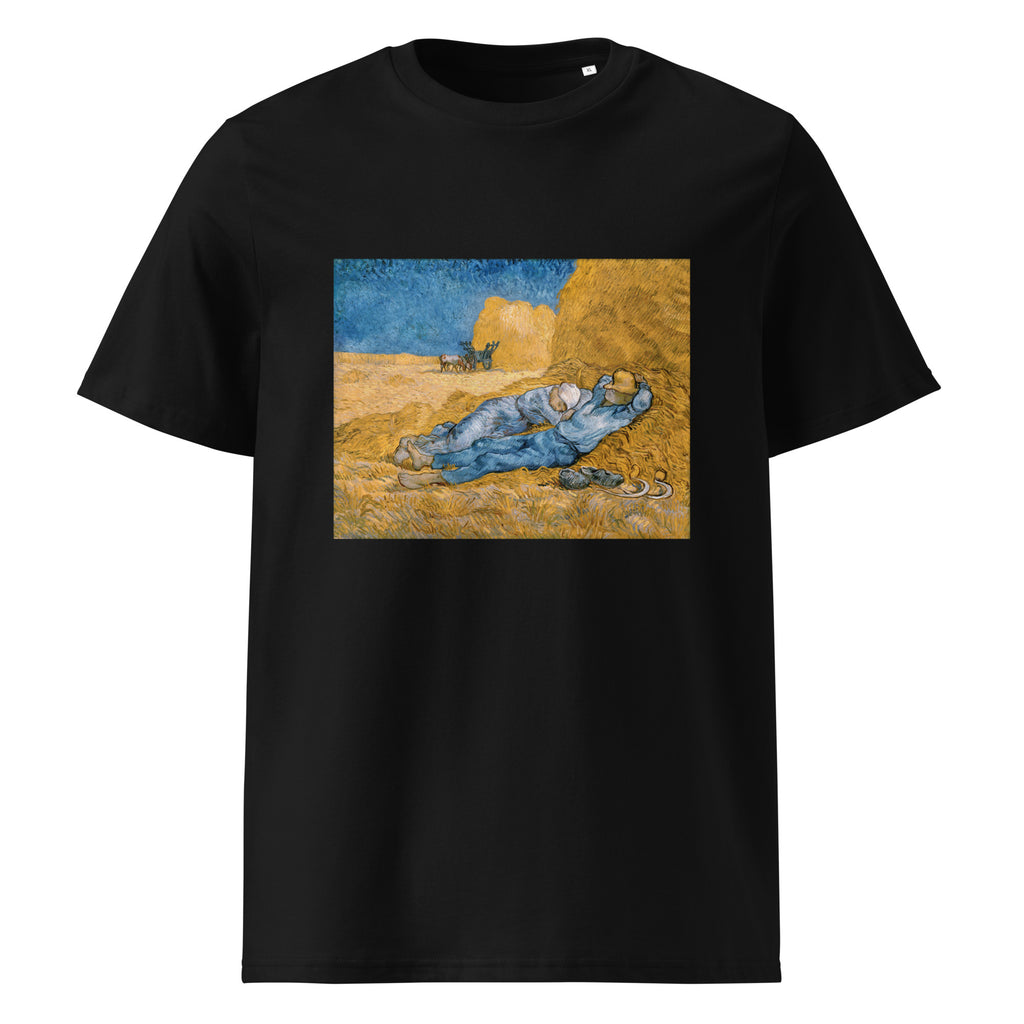 Black T-shirt Vincent Van Gogh S The Siesta Famous Painting Premium