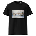Black T-shirt Claude Monet S The Magpie Famous Painting Premium