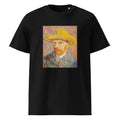 Black T-shirt Self-Portrait With A Straw Hat Premium
