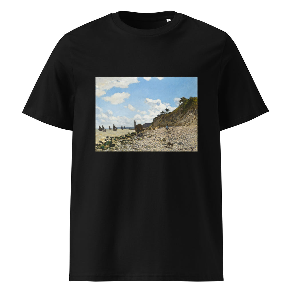 Black T-shirt The Beach At Honfleur Premium