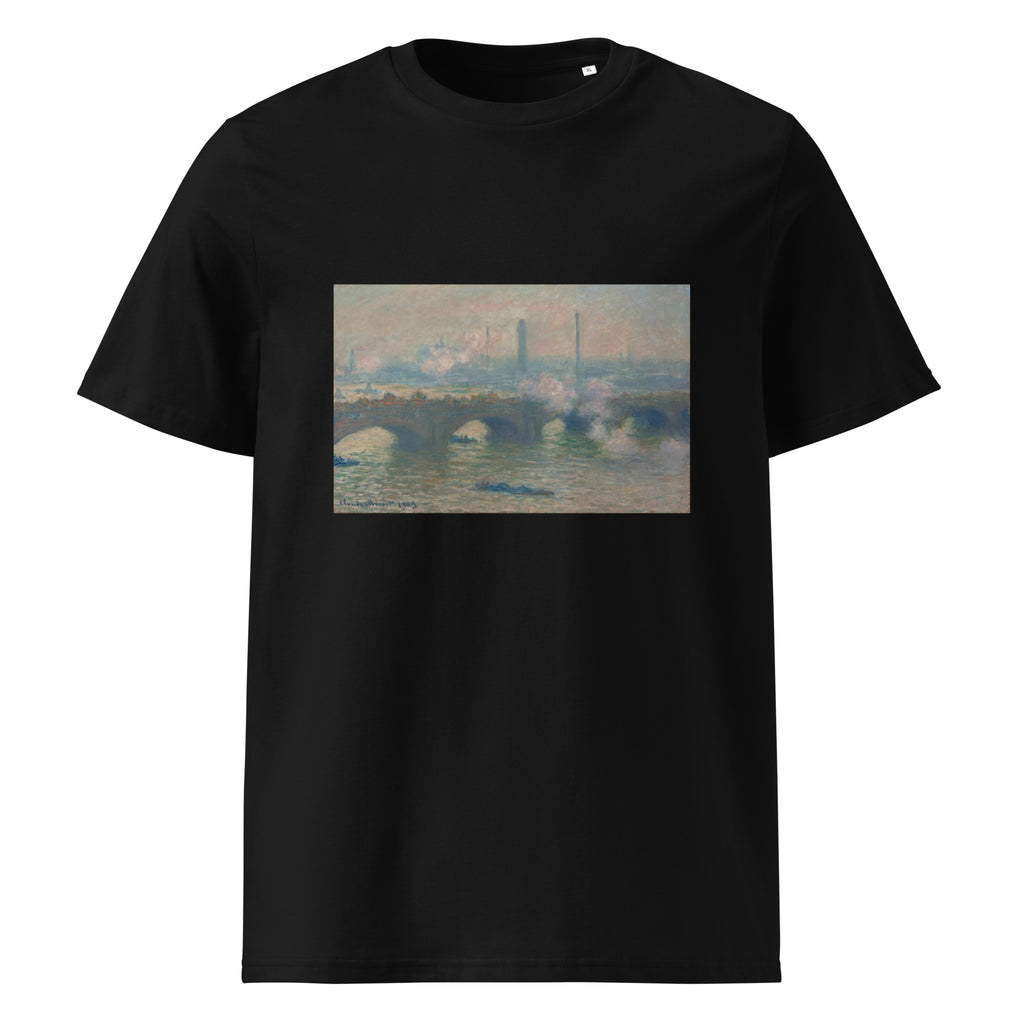 Black T-shirt Waterloo Bridge Gray Day Premium