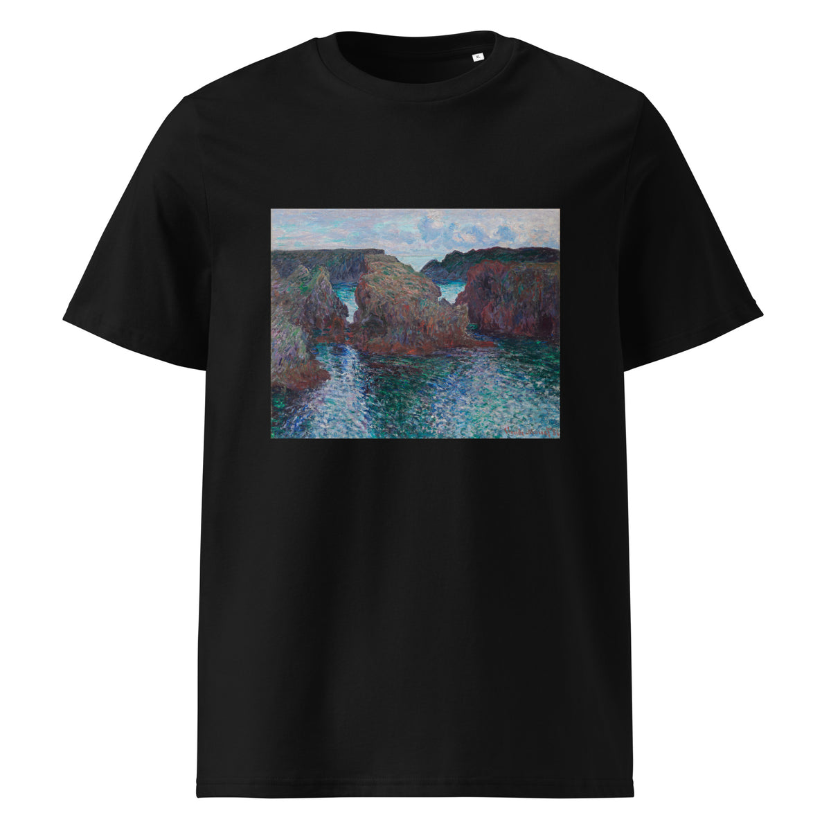 Black T-shirt Rocks At Port-Goulphar Belle- Icirc Le Premium