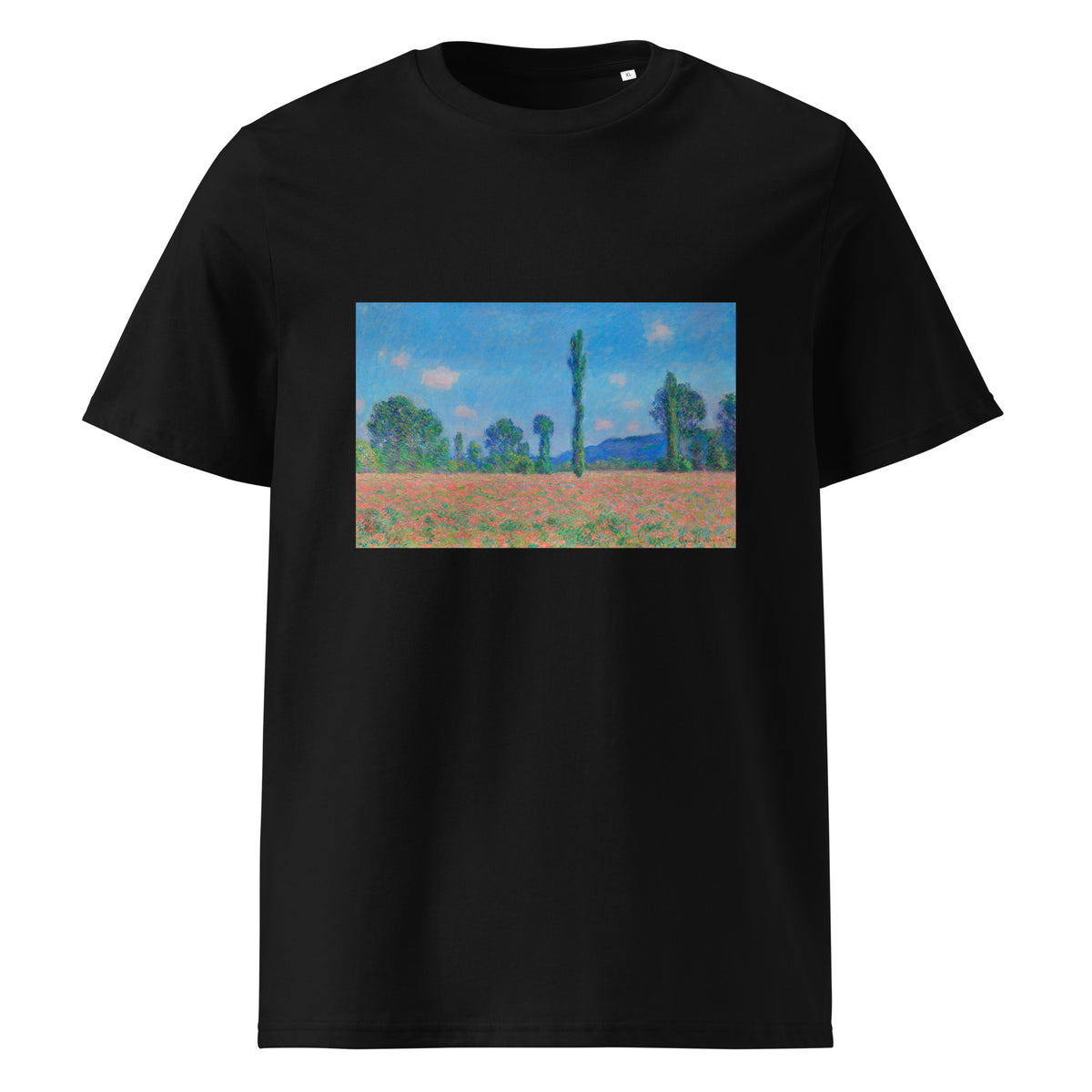 Black T-shirt Poppy Field Giverny Premium