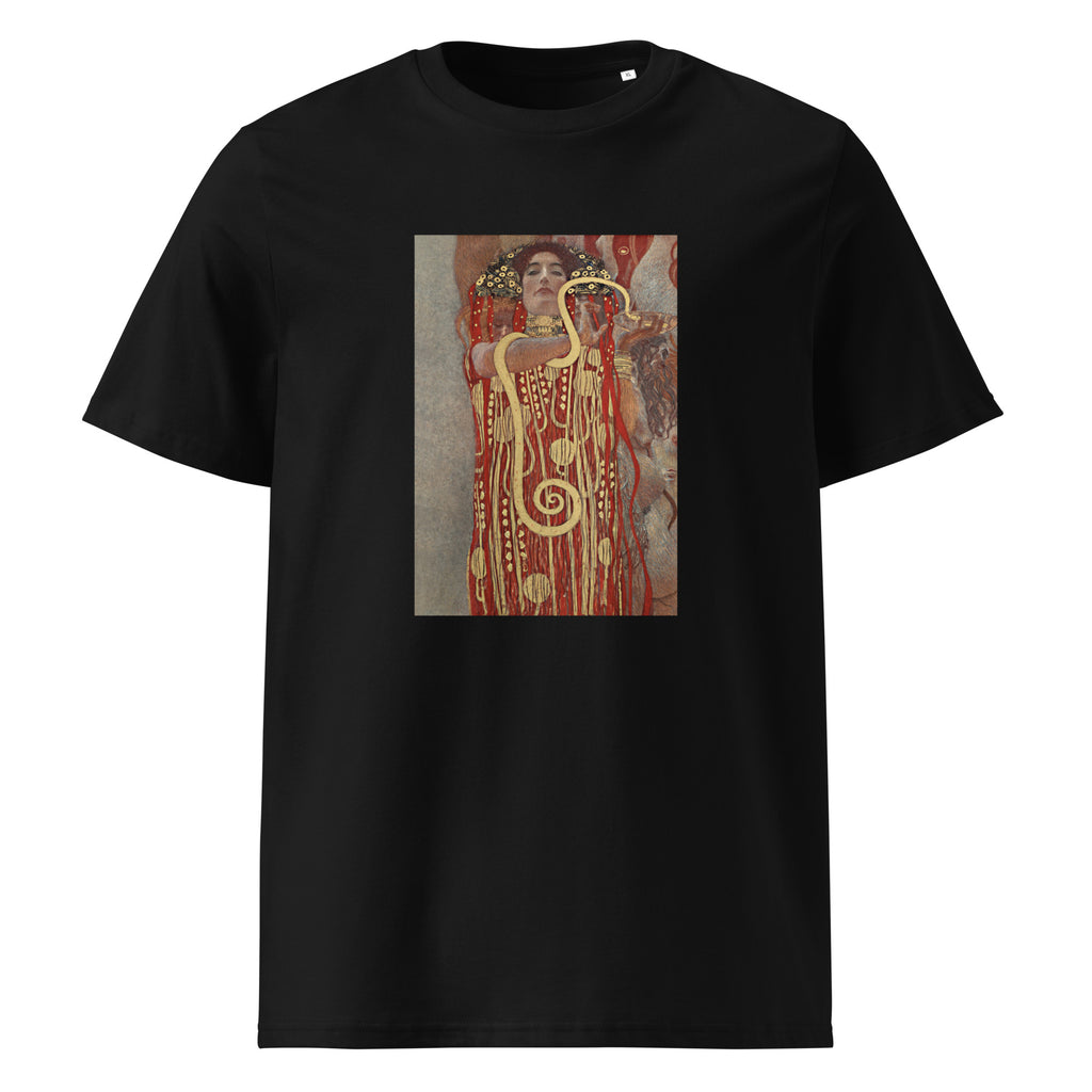 Black T-shirt Gustav Klimt Hygieia Famous Painting Premium