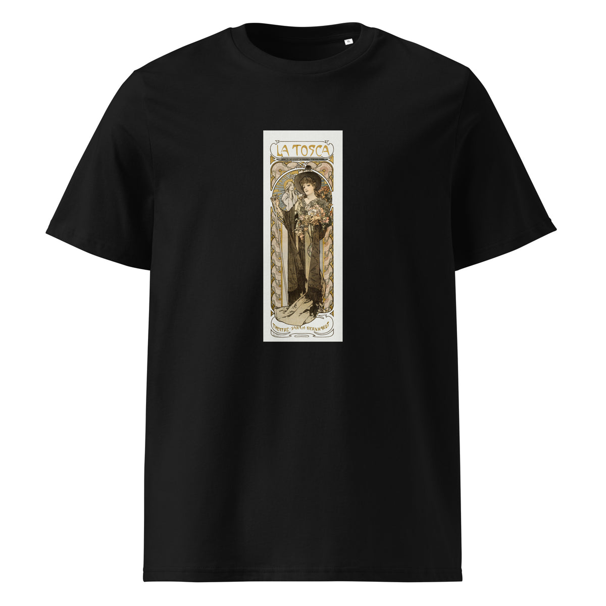 Black T-shirt La Tosca Sarah Bernhardt - Alphonse Maria Mucha 1869 Premium