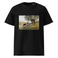 Black T-shirt Countryside Near Grez-Sur-Loing Painting In High Resolution Premium