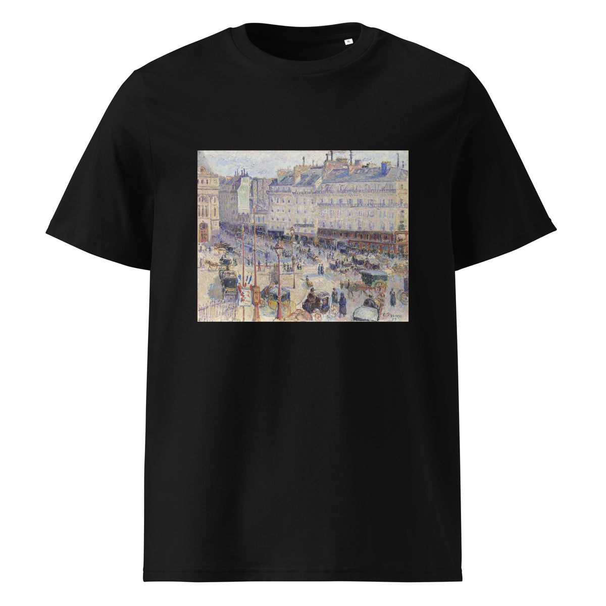 Black T-shirt The Place Du Havre Paris Premium
