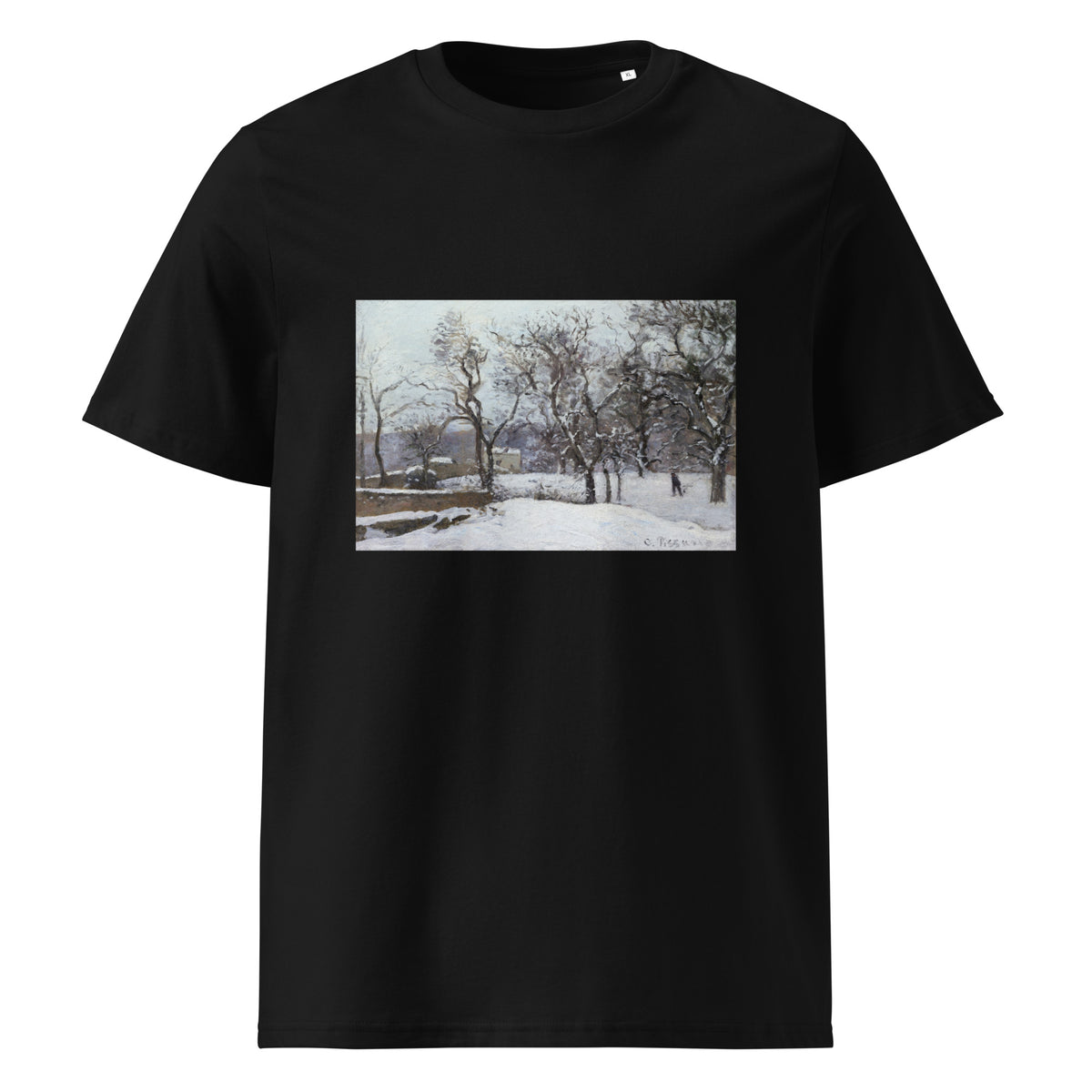 Black T-shirt Snow At Louveciennes Premium