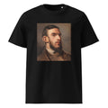 Black T-shirt Self-Portrait Painting In High Resolution Premium