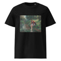 Black T-shirt Woman Bathing Her Feet In A Brook Premium