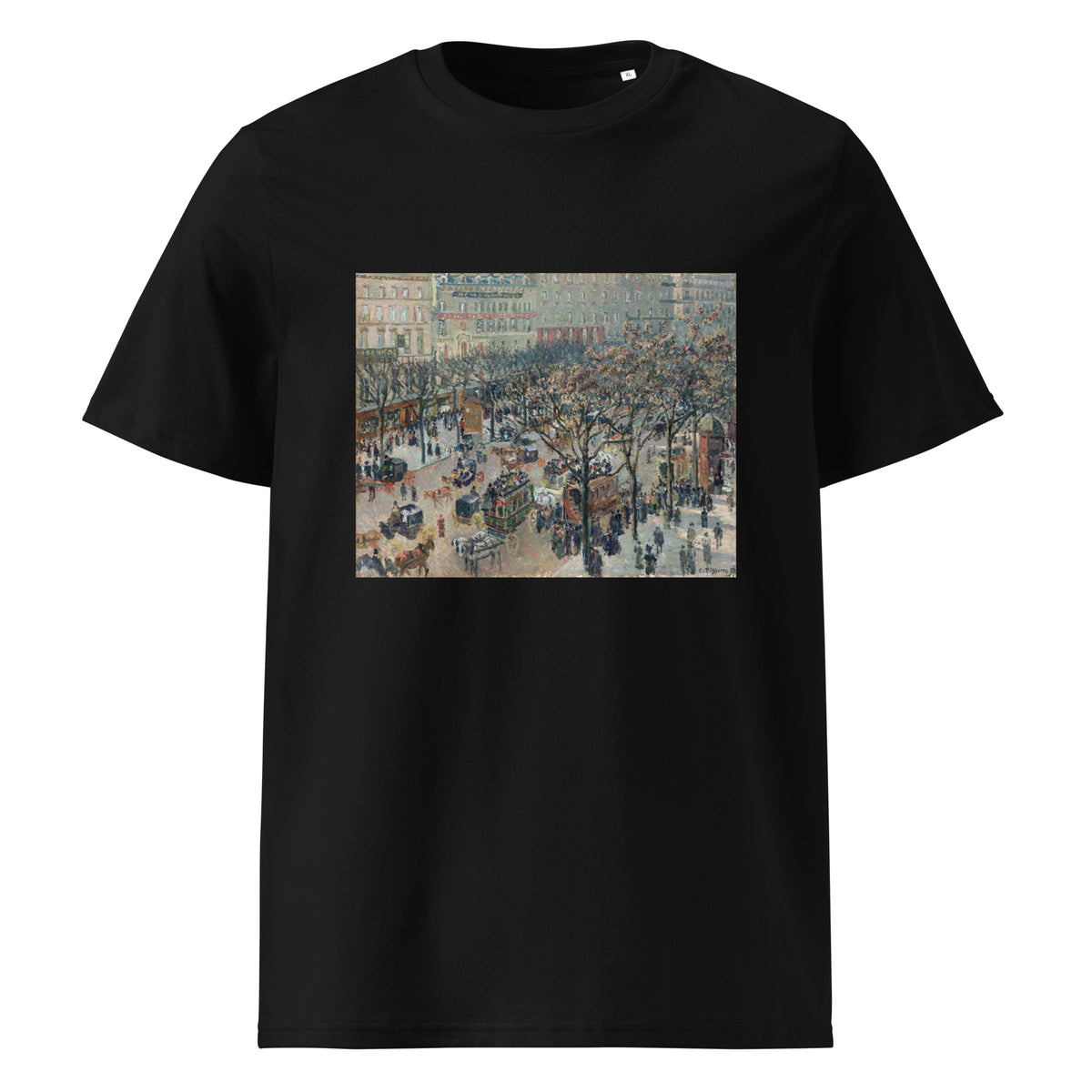Black T-shirt Boulevard Of The Italians Morning Sunlight Premium