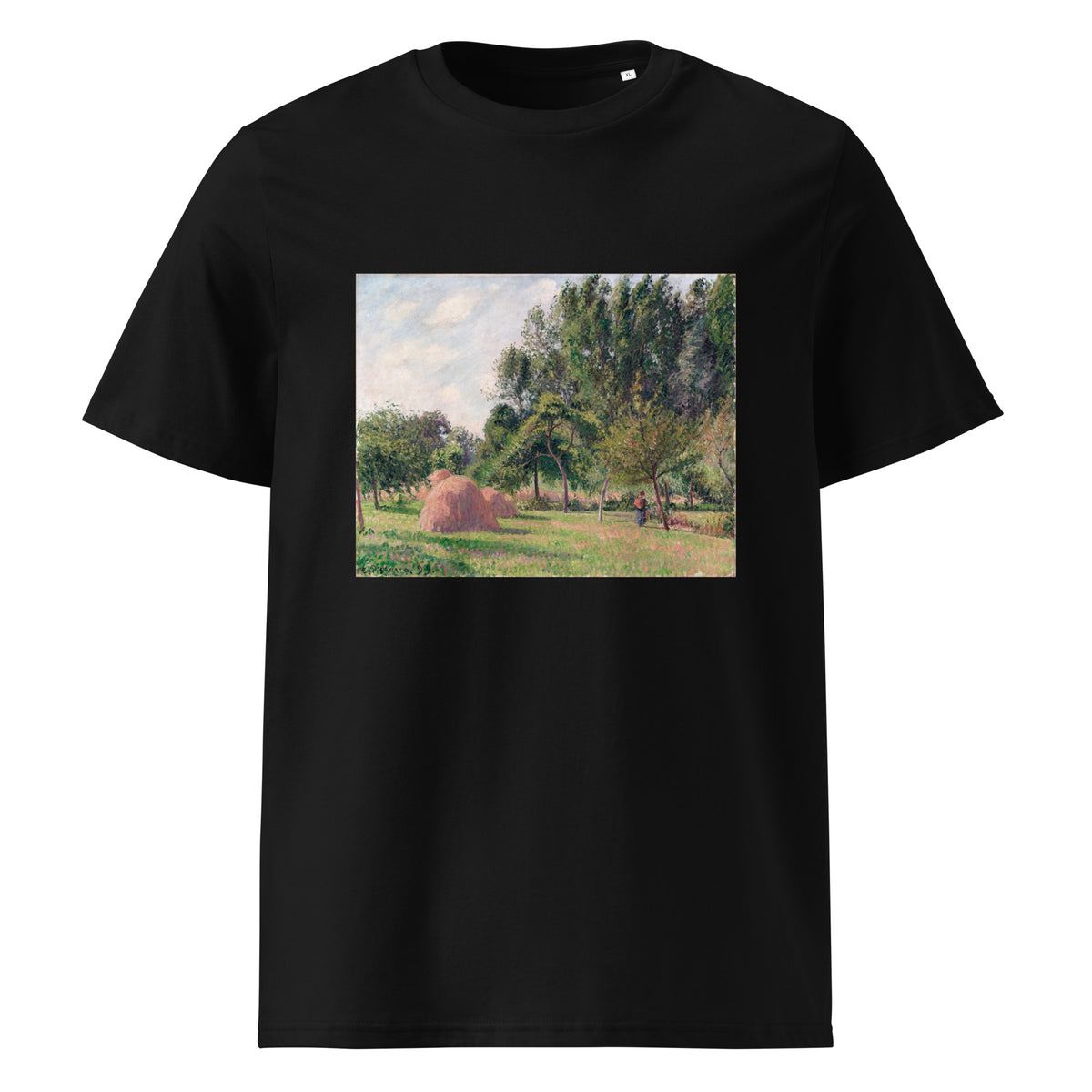 Black T-shirt Haystacks Morning Eragny Premium