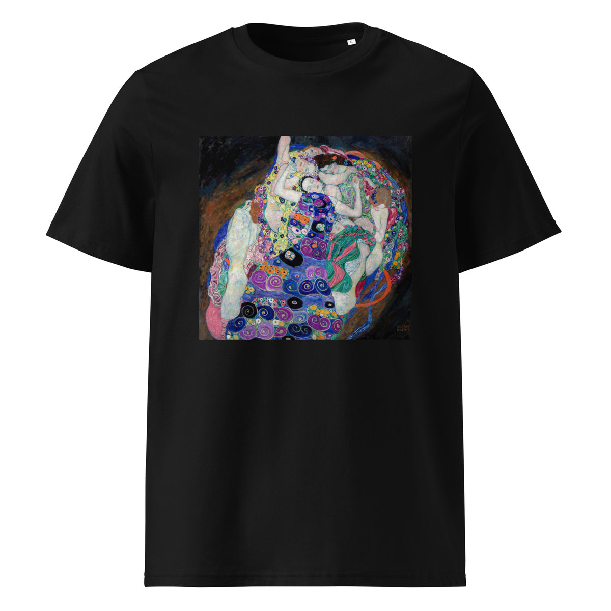 Black T-shirt Gustav Klimt The Virgin Famous Painting Premium