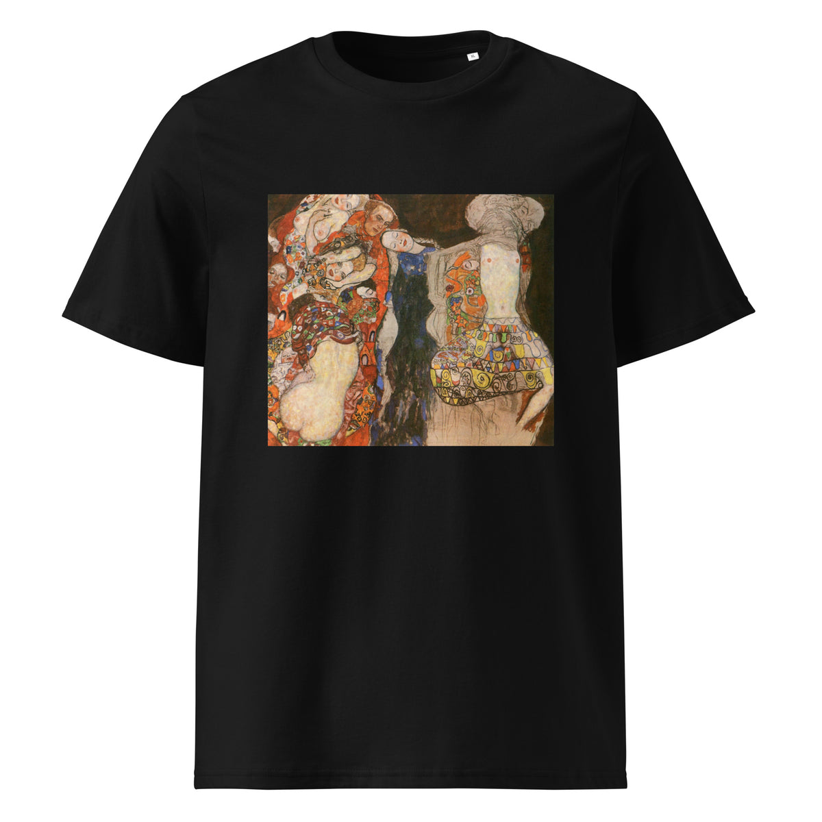 Black T-shirt Gustav Klimt The Bride Famous Painting Premium