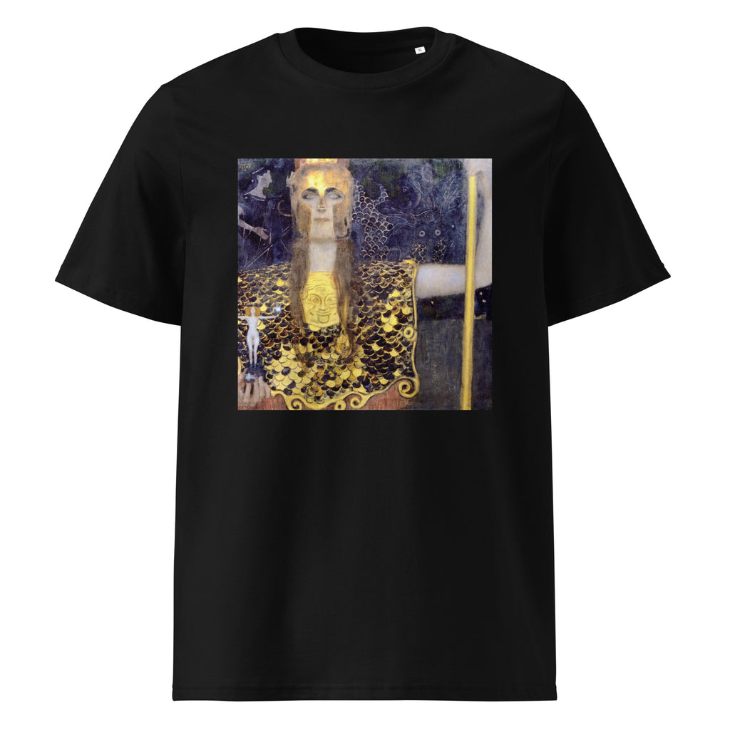 Black T-shirt Gustav Klimt Pallas Athena Famous Painting Premium