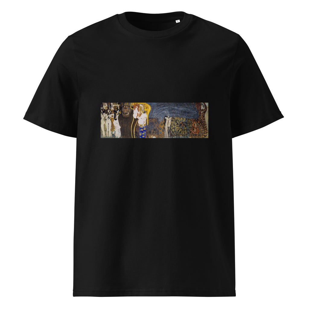 Black T-shirt Gustav Klimt The Hostile Powers Famous Painting Premium