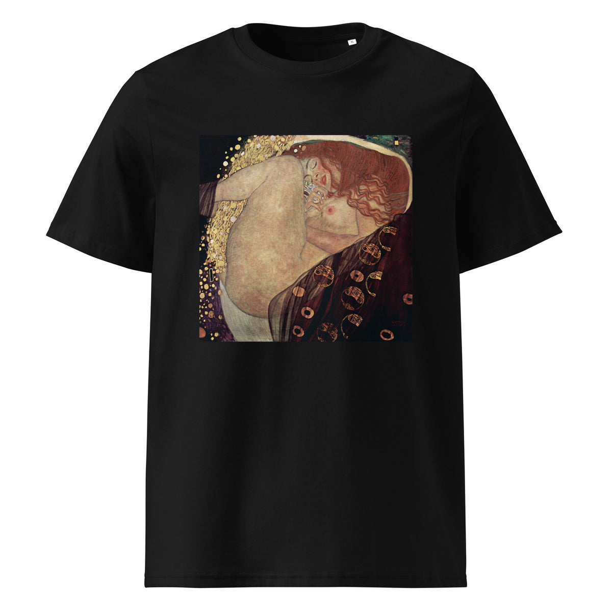 Black T-shirt Gustav Klimt Danae Famous Painting Premium