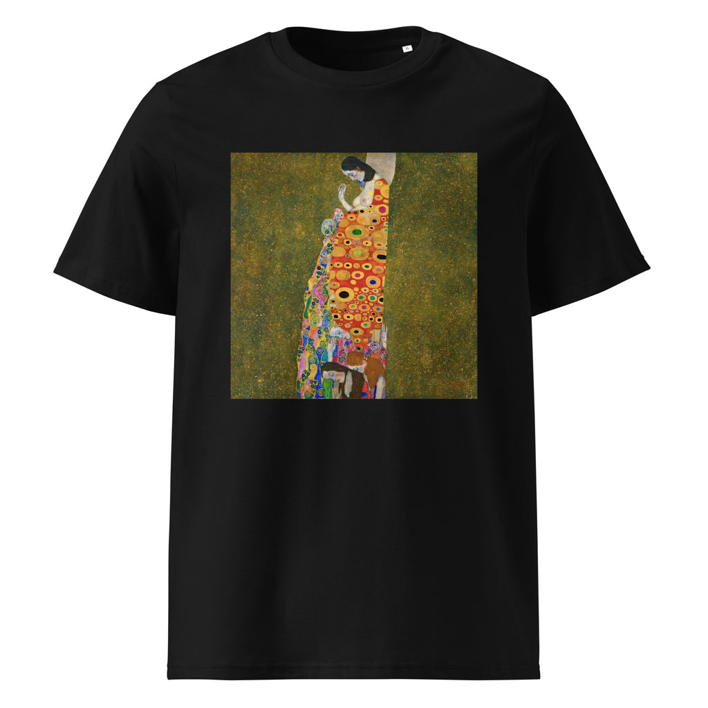 Black T-shirt Gustav Klimt Hope II Famous Painting Premium