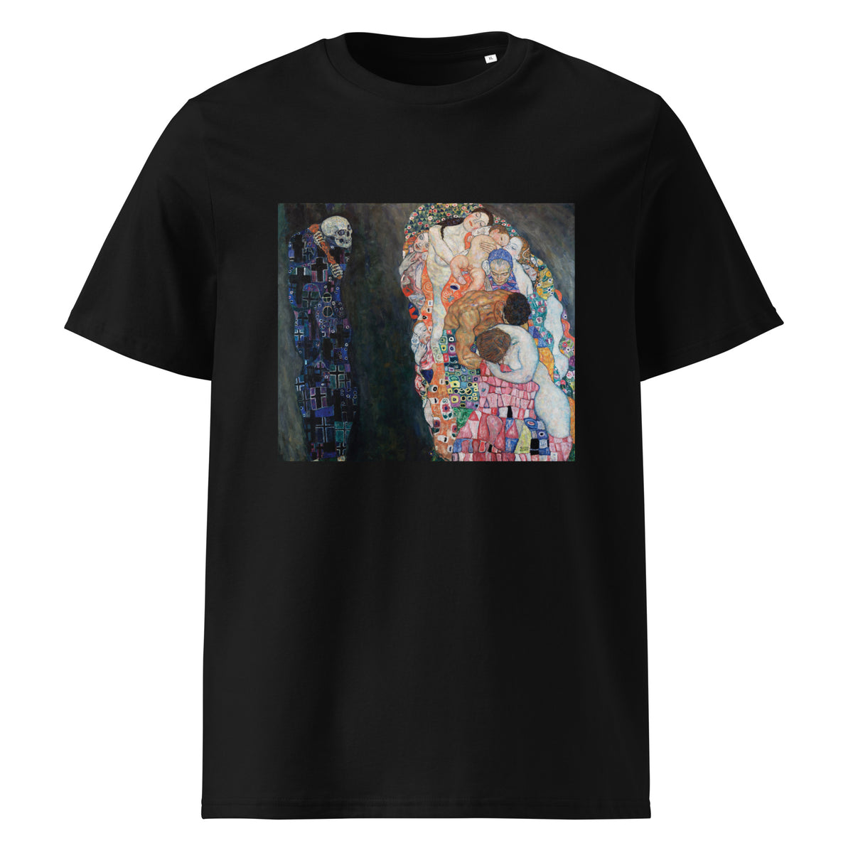 Black T-shirt Gustav Klimt Death And Life Famous Painting Premium