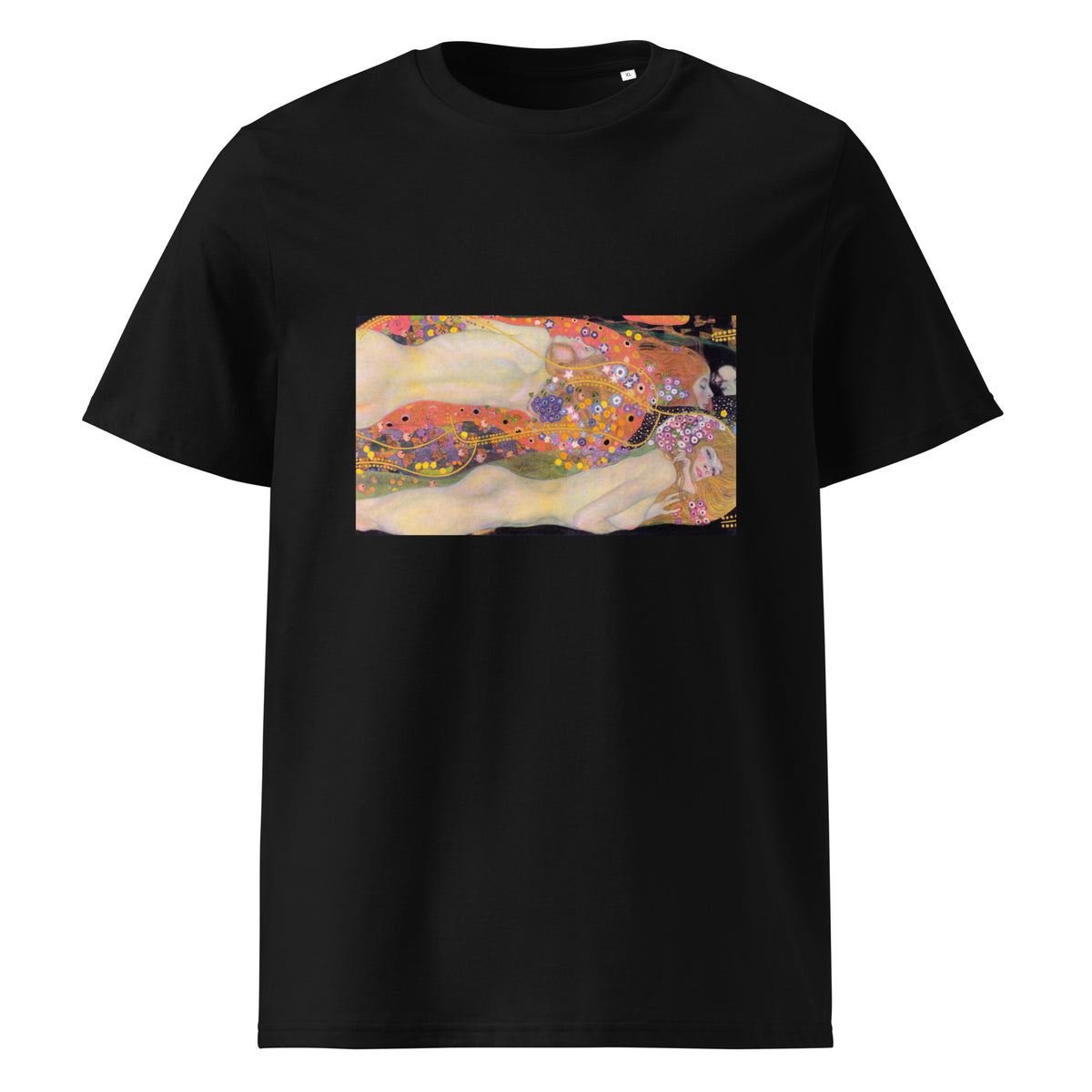 Black T-shirt Gustav Klimt Water Serpents II Famous Painting Premium