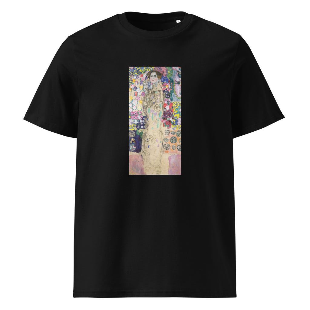 Black T-shirt Gustav Klimt Portrait Of Maria Munk Famous Painting Premium