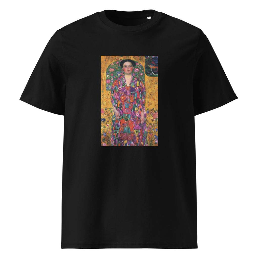 Black T-shirt Gustav Klimt Portrait Of Eugenia Primavesi Famous Painting Premium