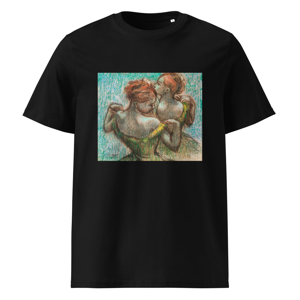 Black T-shirt Two Dancers Half Length Premium