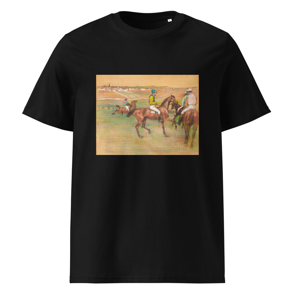 Black T-shirt Race Horses Premium