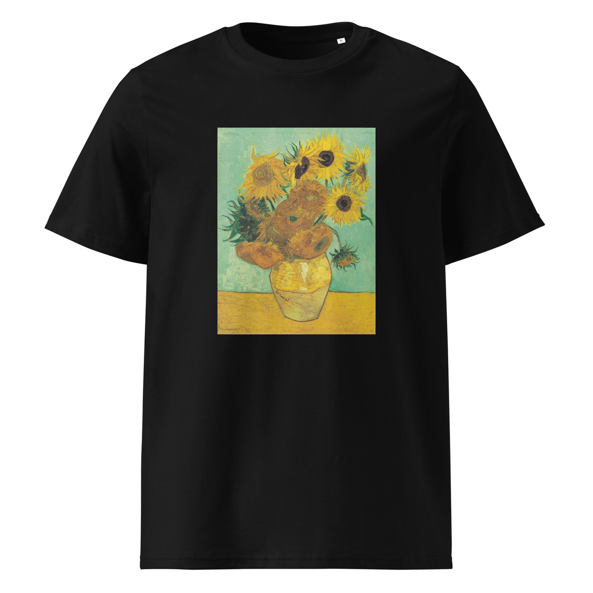 Black T-shirt Twelve Sunflowers In A Vase Vincent Van Gogh 1888 Premium