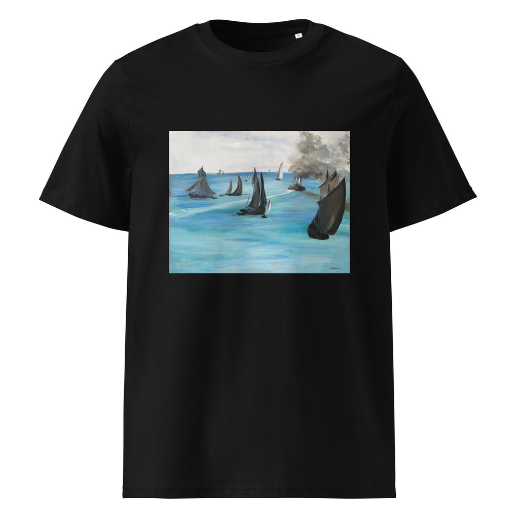 Black T-shirt Sea View Calm Weather Vue De Mer Temps Calme Premium