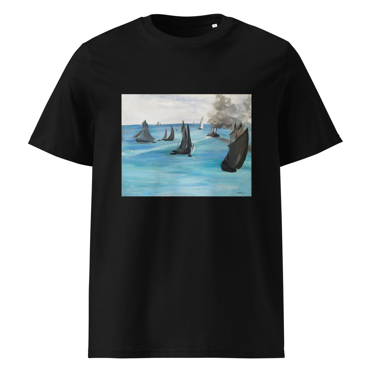 Black T-shirt Sea View Calm Weather Vue De Mer Temps Calme Premium