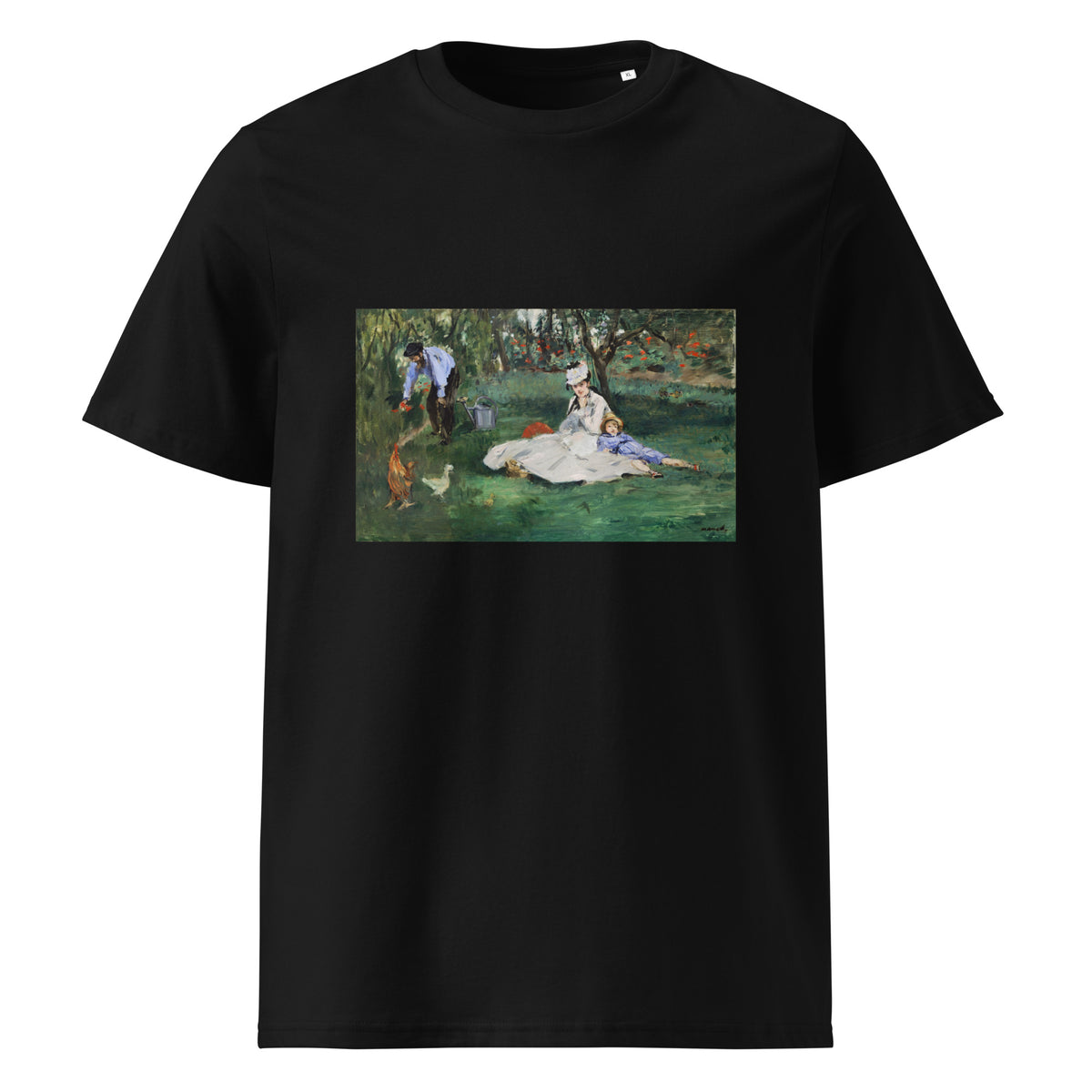 Black T-shirt The Monet Family In Their Garden At Argenteuil Premium