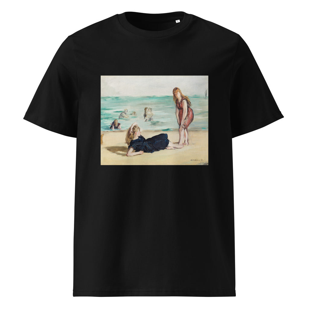 Black T-shirt On The Beach Premium