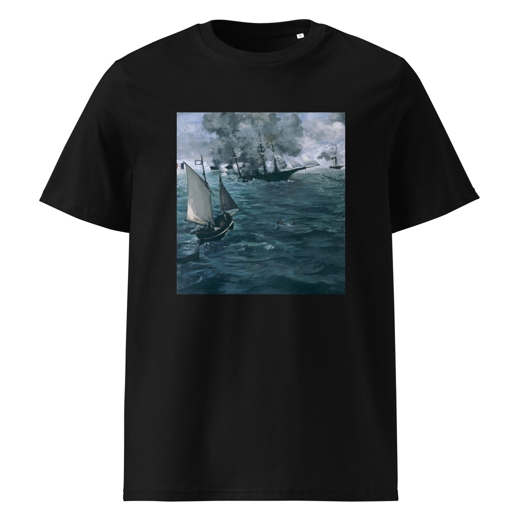 Black T-shirt The Battle Of The Kearsarge And The Alabama Edouard Manet 1864 Premium