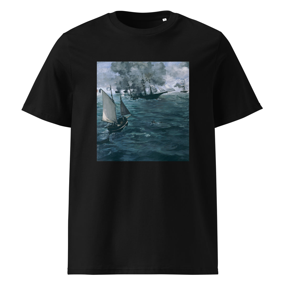 Black T-shirt The Battle Of The Kearsarge And The Alabama Edouard Manet 1864 Premium