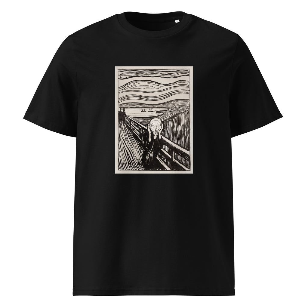 Black T-shirt The Scream Premium
