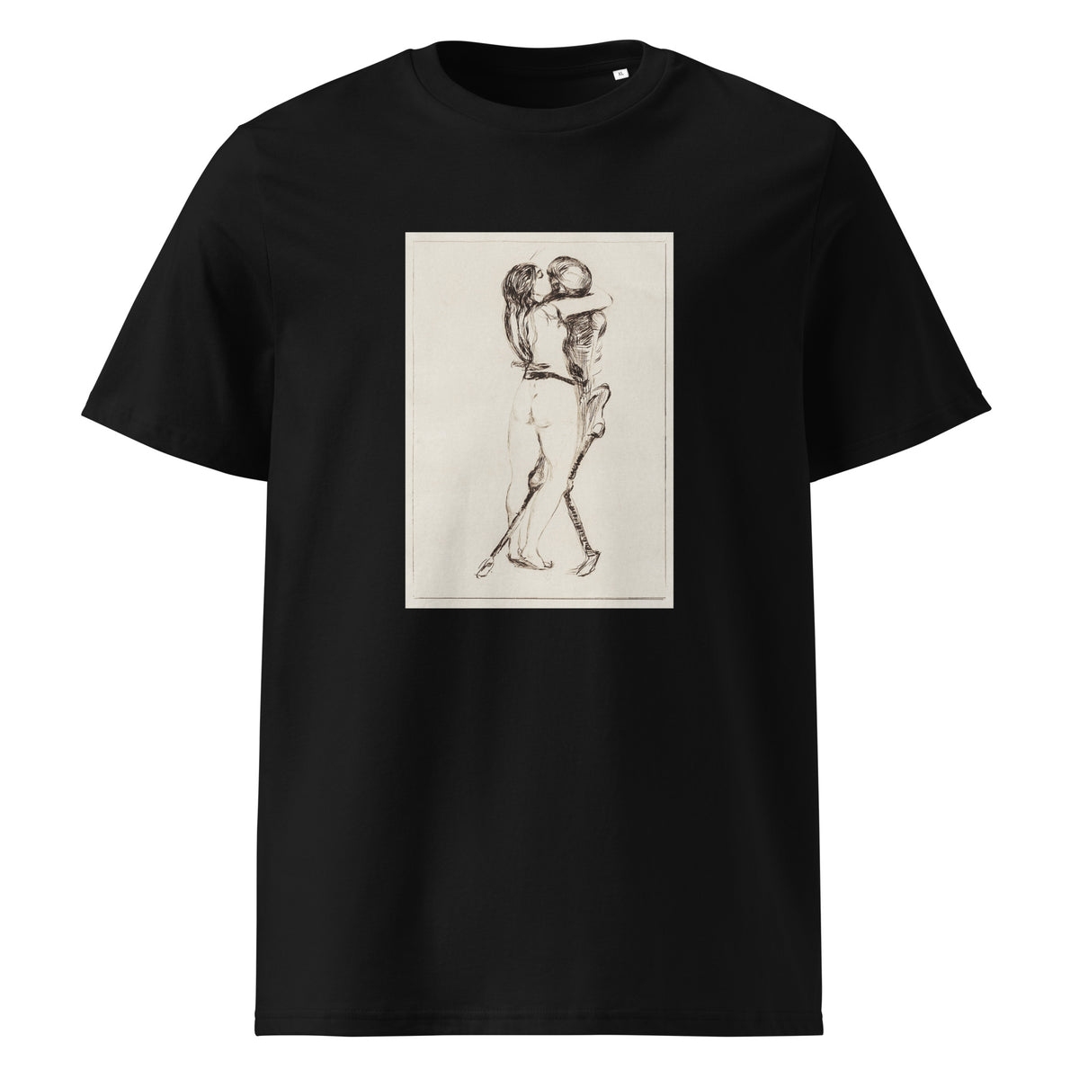 Black T-shirt Death And The Woman Premium