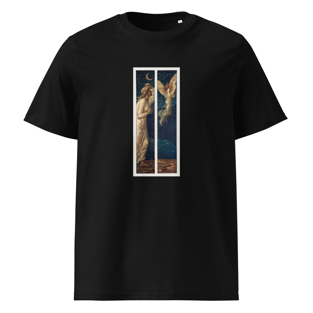 Black T-shirt Cupid Flying Away Premium