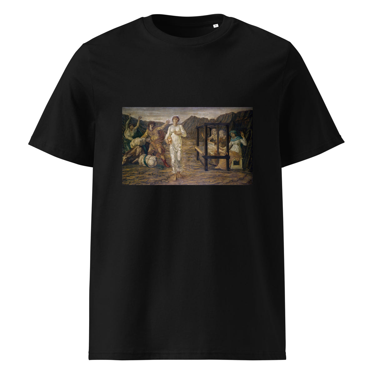 Black T-shirt Cupid And Psyche - Palace Green Murals - Psyche Set - Venus The Task 1881 Premium