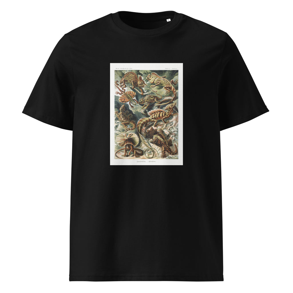 Black T-shirt Lacertilia Eidechlen Premium