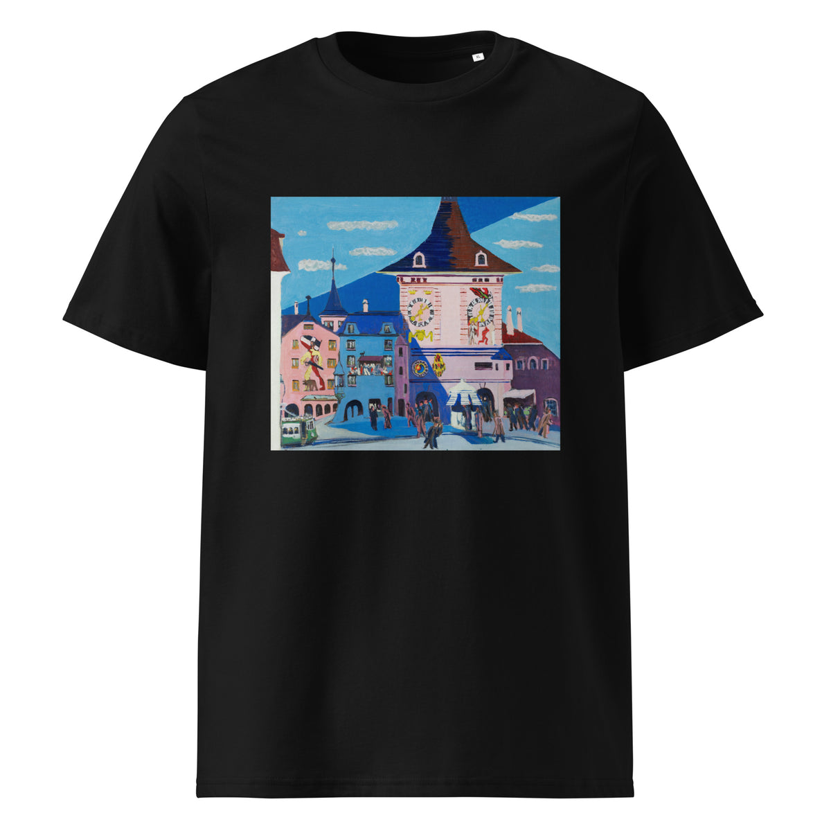 Black T-shirt Bern With Belltower Premium